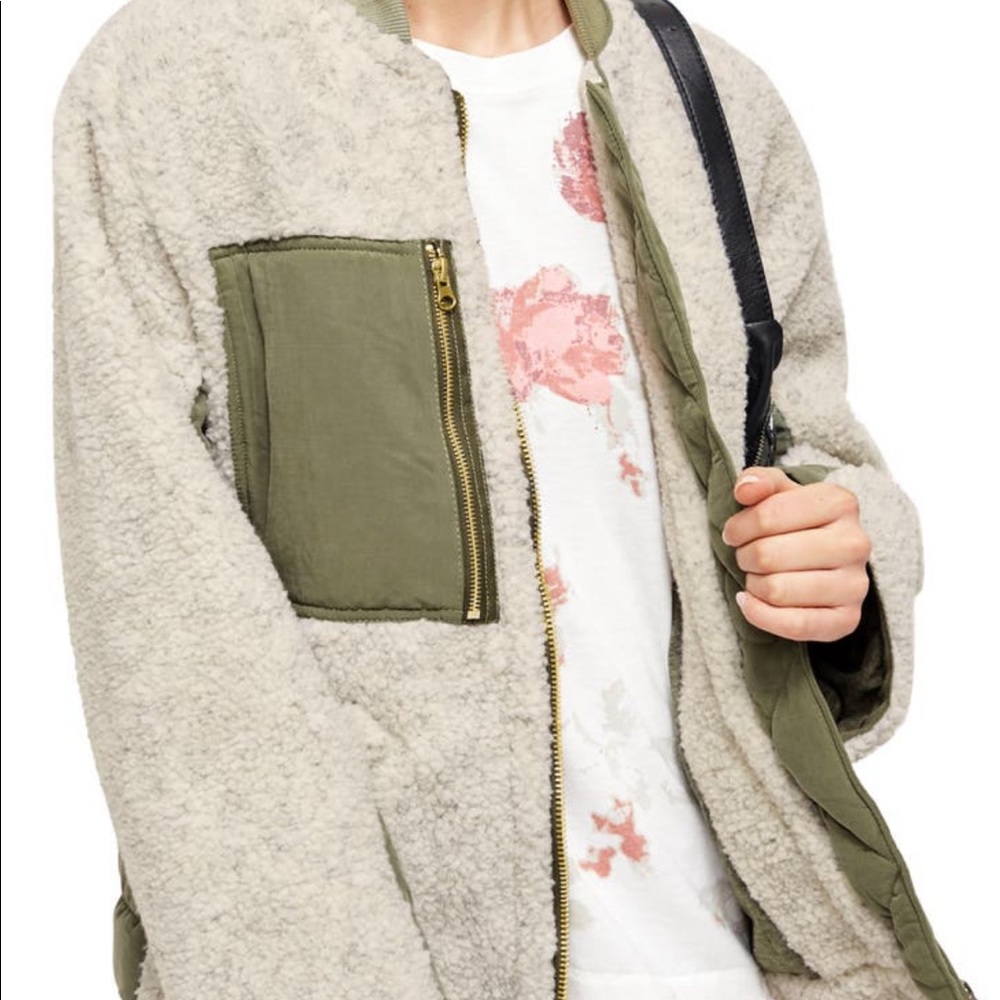 Free people Sherpa jacket - worn once